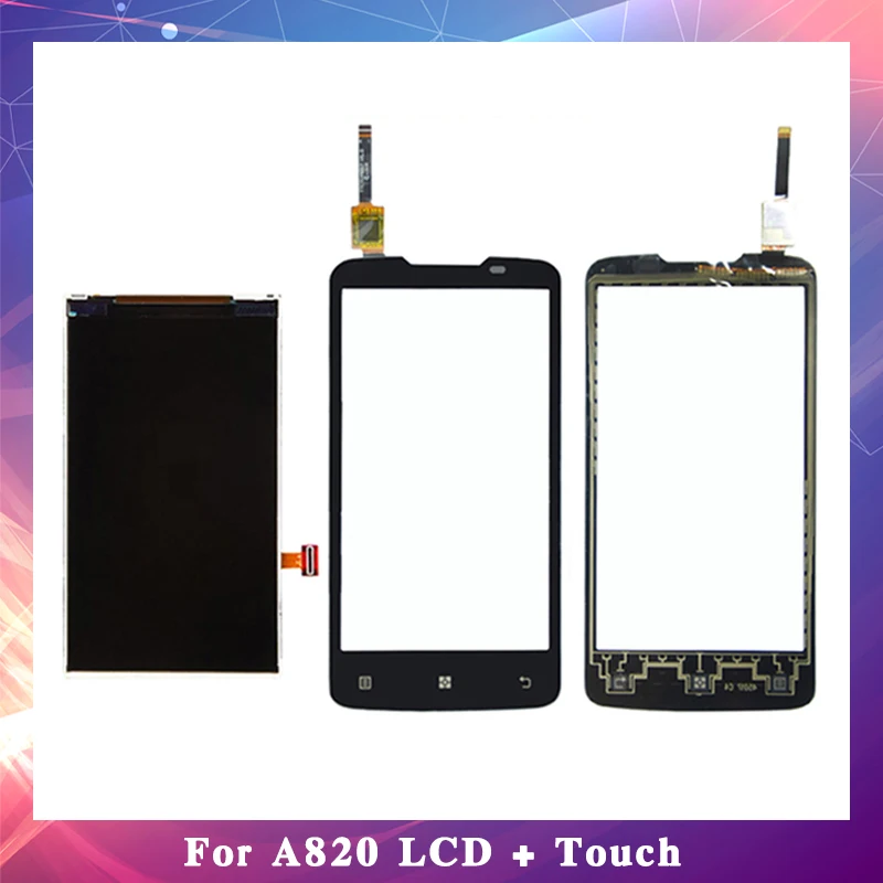 

4.5" For Lenovo A820 Lcd Display With Touch Screen Digitizer Sensor High Quality