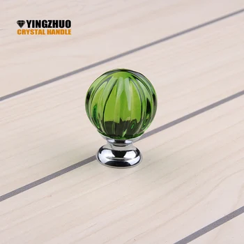 

10PCS/ LOT 30mm Kitchen Hardware Cabinet Handle K9 Crystal Knob Transparent Pumpkin Crystal Knob YZ-2012