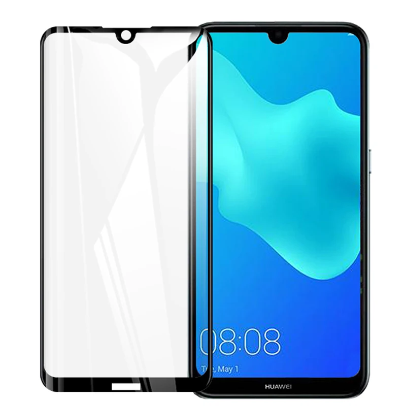 3D полноклеевое закаленное стекло для Huawei Y5 2019 полноэкранное покрытие Защитная