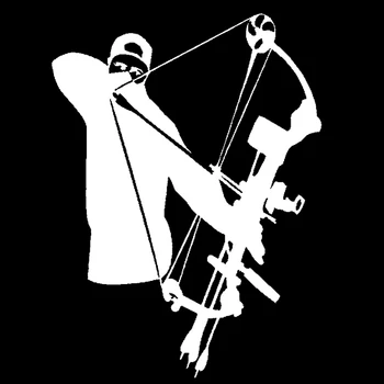 

HotMeiNi Car Sticker Jdm styling Window Bumper Vinyl Truck Body Decal Bow Hunter Hunt Arrow Archer Shoot Fun Country 11.5*15.5cm