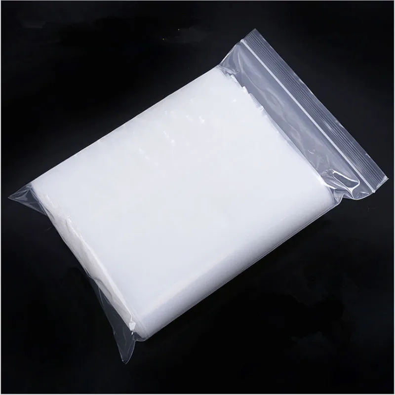 Heavy-Duty Various Sizes Reclosable Plastic Packaging Bags Zip Lock Plastic Bags Zipper Clear Zip lock bags(pack of 100)