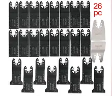 quick change 26 pcs oscillating multi tool saw blades for Multifunction power tool as Fein,TCH,Dremel,metal wood cutting