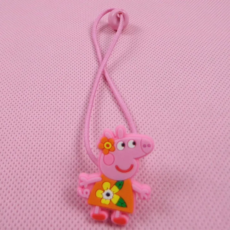 

Super Cute Many Colorful Pippa Pink Pig Hair Rope 1pcs Fast Shipping Fashion Girls Hair Rope Gift Party Decoration Doll Toys