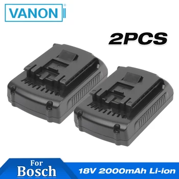 

VANON 2PCS for Bosch 18V Li-ion 2.0Ah 2000mAh Rechargeable replacement Power Tools Battery for bosch BAT609 BAT610G BAT620