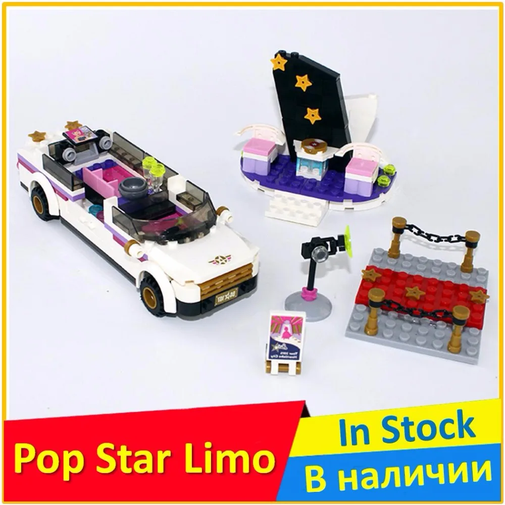 

Pop Star Limo 41107 Building Blocks Model Toy For Children BELA 10405 Compatible legoed Friends Bricks Figure Set