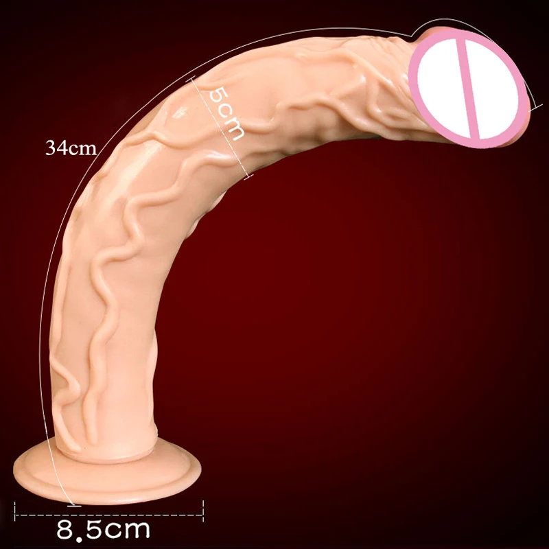 34*5cm huge dildo super big penis realistic dildo suction cup thick anal giant dildo adult sex toys dildos for women lesbian