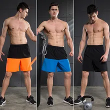 Летние Карманы с эластичной талией шорты Новые лоскутные мужские махровые шорты для бега мужские спортивные