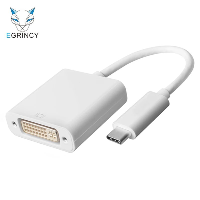 USB 3.1 USB C Type C To DVI Converter Adapter Cable 1080P For Apple New