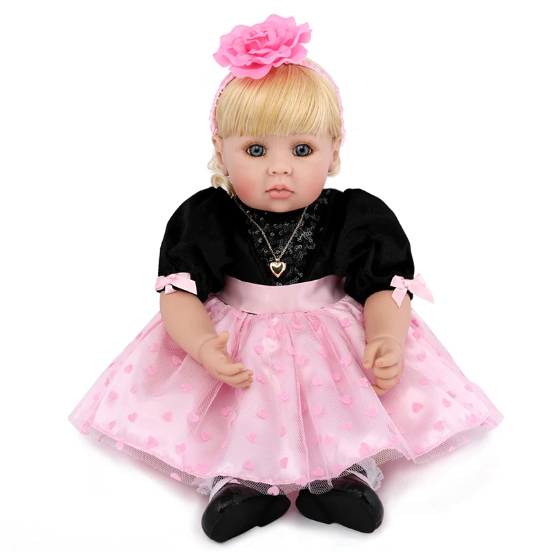 

50cm Soft Silicone Reborn Baby Dolls Girl Princess Doll 22 Inches Realistic Doll Baby Alive Playmates Kids Birthday Gifts