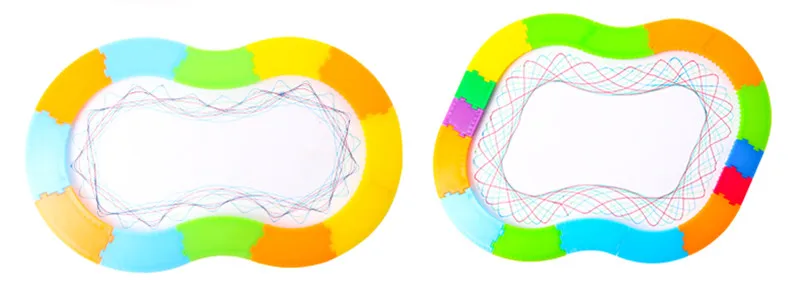 Детские игрушки для рисования спирографом, набор дизайнов для рисования, обучающие игрушки для детей, игрушки для рисования на спиральной рамке 28 шт