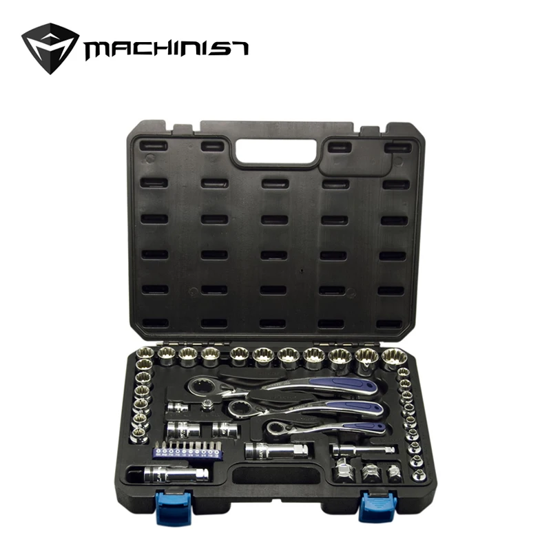 

43pcs 1/4"/3/8"/1/2" Car repair tools Penetrating sleeve set socket wrench set group