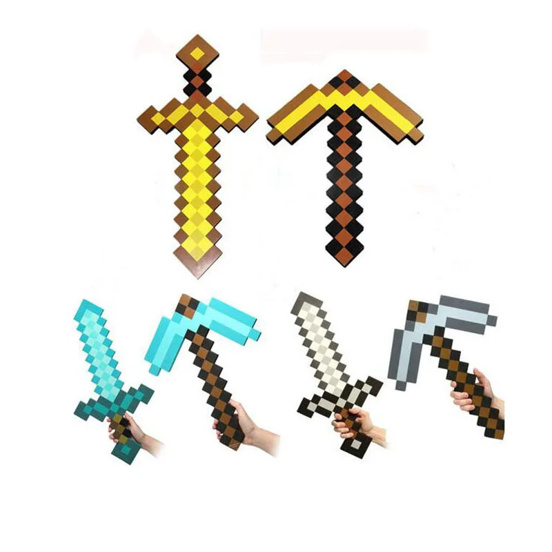 Brinquedo da Espada e Picareta De Minecraft Brinquedos de