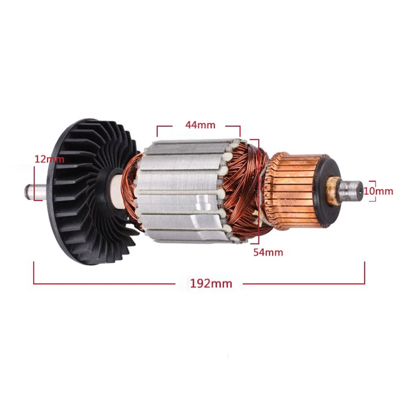 Rotor Замена AC220-240V арматурного ротора Угольная щетка для MAKITA 9067 9067S 9069 9069S 9069X 9067F 9069F угловая шлифовальная машина якорь - Цвет: Rotor