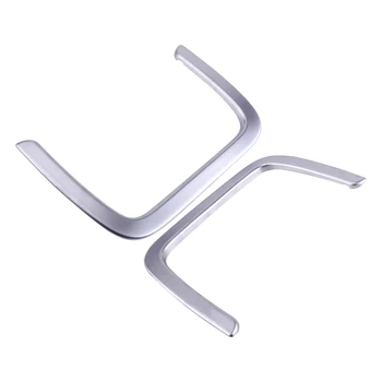 

beler 2pcs Silver Car Front Seat Back Net Frame Trim Decorative Fit for BMW X3 G01 2018