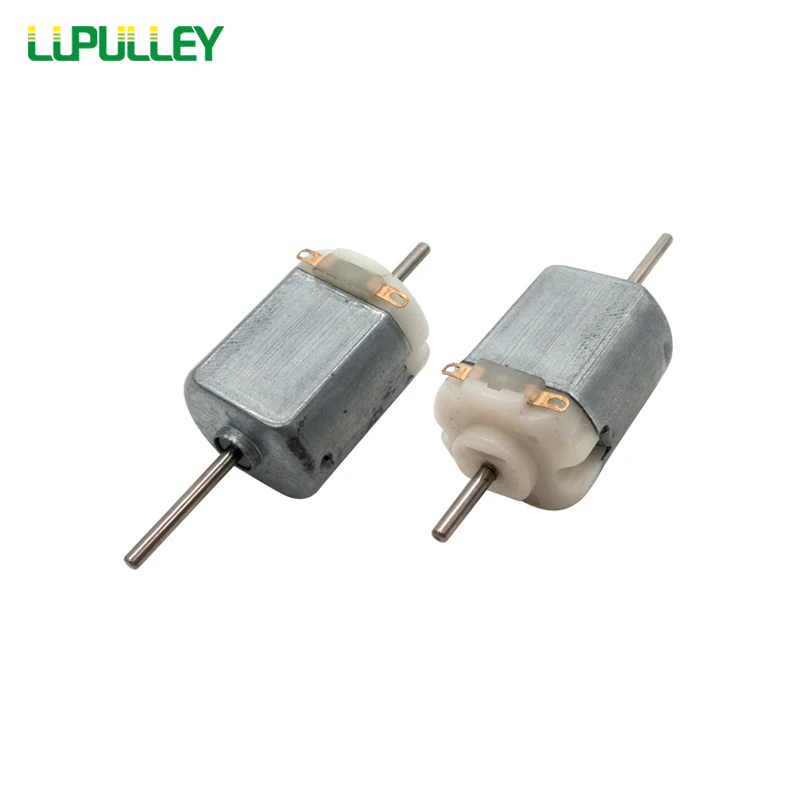 

LUPULLEY 130 Micro DC Motor with Double Shaft High Speed Low Voltage DC3V-6V Gear Motor for Toy Car Small Motor Production