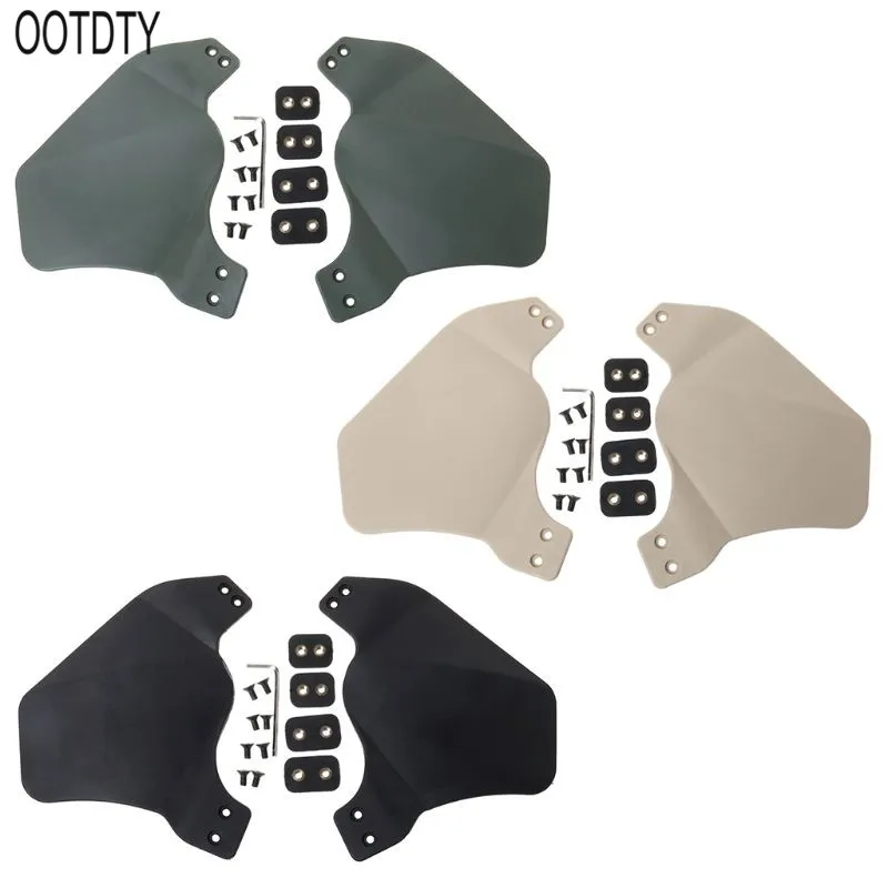

1 Pair Helmet Guard Tactical Tackle Outdoor Hunting Protective Safety Side Cover Airsoft Military Ears Head Protection Accessory