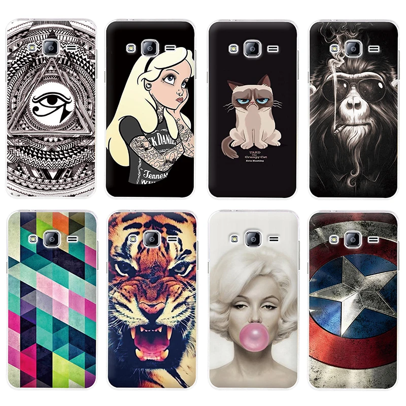 

For Samsung Galaxy J3 (2016) J320 J320F Case Hard Plastic Cellphone Mask Case Protective Cover Housing Skin Mask Shipping Free