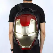 Fashion High Quality 3D School Iron Man Bag for For Teenagers University Student Bags Boys Iron Man Backpacks Casual Daypacks