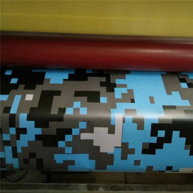 

Blue Urban Digital Camo Vinyl Camouflage Vinyl Truck Graphics Full Body Car Sticker Pixel Tiger Woodland Sheet