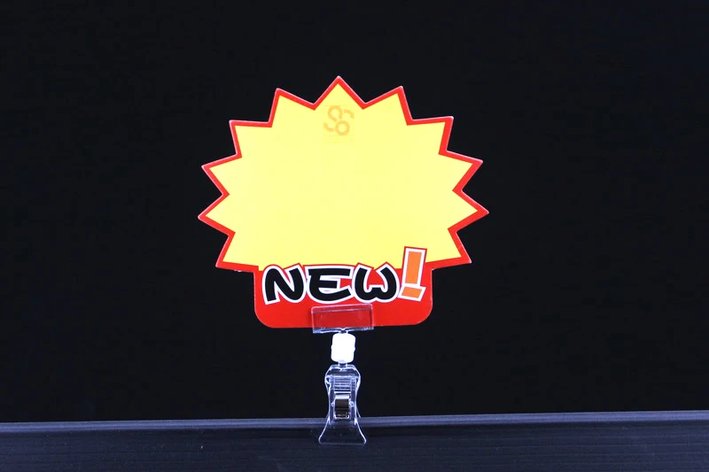 Cartão do Sinal Preço da Etiqueta com o Nome de Snap Claro Plástico Exibição Titular Memo Etiqueta Publicidade Promoção Grampos Merchanse Locutor Pop 14 High Quality Material escolar e de escritório