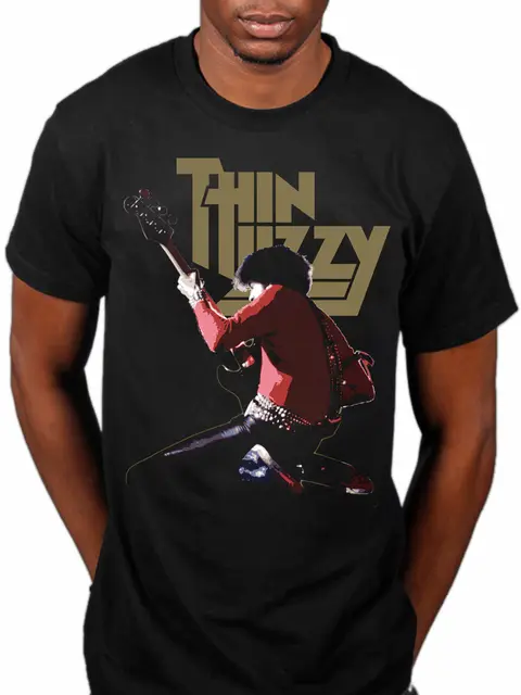 Oficial Thin Lizzy Phil Lynott Banda En Vivo Merch Skid Row Dare Camiseta Con Estampado Camiseta Hip Hop Camiseta Nueva Llegada De € | DHgate