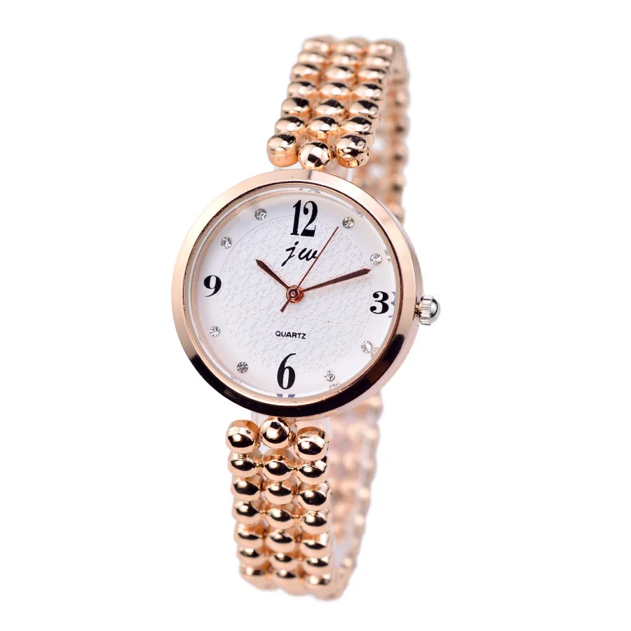 Бренд Jw Кварцевые часы женские роскошные золотые серебряные наручные часы женские простые часы с кристальным браслетом женские часы подарки