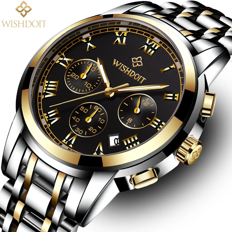 

Fashion Stainless Steel XFCS Mens Watches 2018 Luxury Brand Casual Geneva Quartz Wrist Watch Male Clock Relogio Masculino Gift