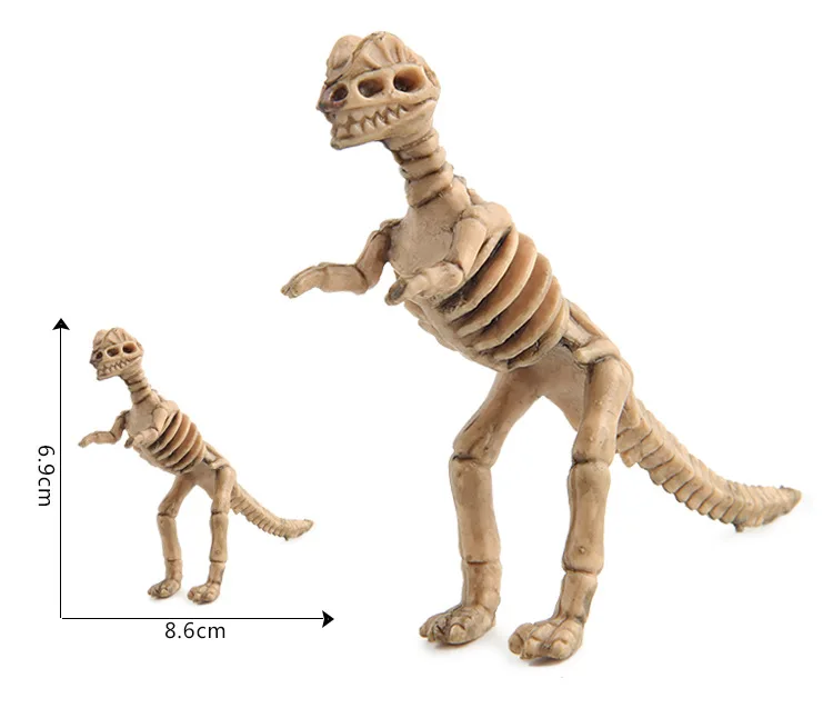 1 шт. пластиковый Динозавр мир Юрского периода модель динозавра реалистичный Скелет динозавр цифровая обучающая игрушка Коллекция