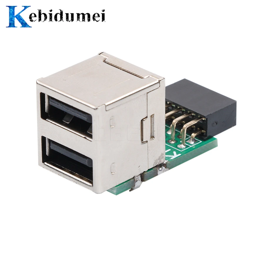 Kebidumei горячий Внутренний ПК USB 2 порта 0 9-контактный разъем мама на адаптер