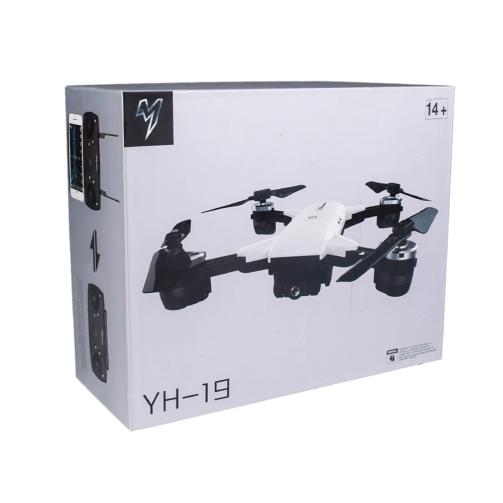 YH 19HW складной Дрон Мини RC селфи с камерой 720 P Дроны HD WiFi FPV Квадрокоптер
