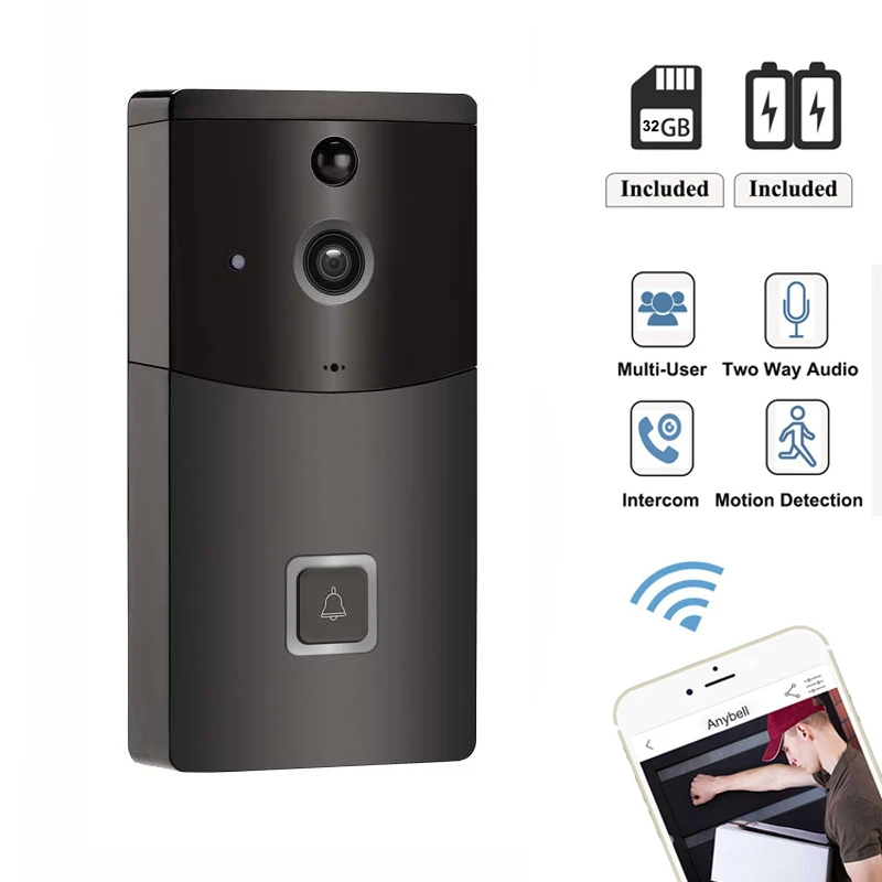 

Smart Wireless Mobile APP Video Intercom Doorbell Camera Two Way Talk WIFI Video Call Low Power Consumption Video-eye Doorbell
