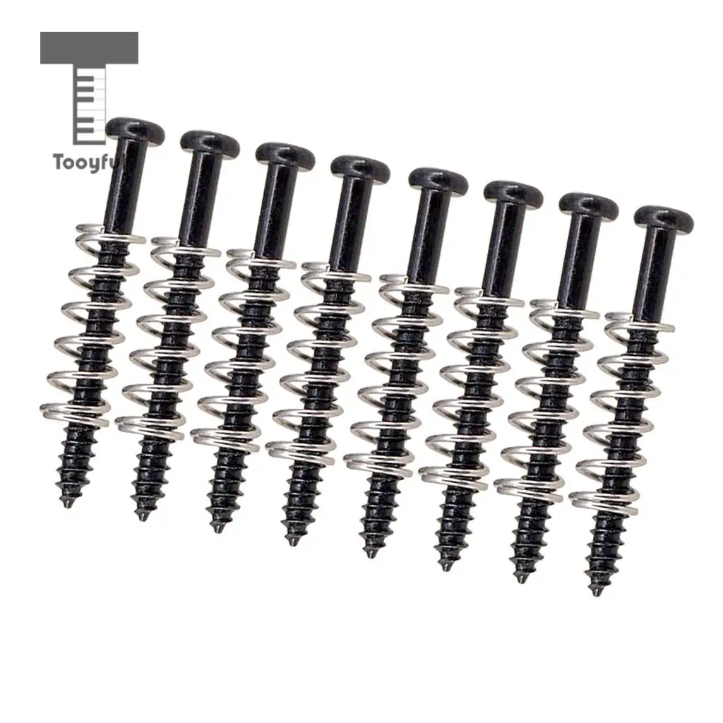 16Pcs Iron Humbucker Pickup Screws + Springs for Strat Telecaster Electric Bass Guitar Repacement Parts