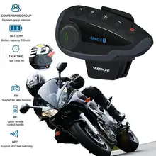 Cycling Full Duplex Walkie-talkie 5 People Smart Chip Wireless Motorcycle Helmet Walkie-talkie Fm Radio V8 2018 xiaomi mijia smart walkie talkie 1s with fm radio speaker standby smart phone app location share fast team talk wholesales