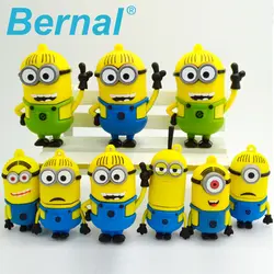 Мода Мультфильм Гадкий я usb флэш-накопитель usb pendrive usb stick 64 ГБ 32 ГБ pendrive 4 ГБ 8gb16gb флэш-накопитель памяти stick