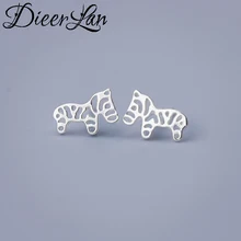 Прекрасный стерлингового серебра 925 лошадь Серьги для Для женщин Модные украшения стерлингового-серебро-ювелирные изделия Pendientes