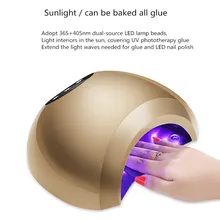 48 Вт фиолетовая лампа beadUV светодиодный светильник для ногтей для маникюра Сушилка для ногтей для всех гелей лак с автоматическим датчиком умный контроль температуры