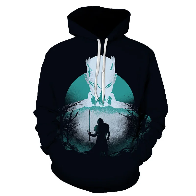 New Movie Game of thrones Hoodie Men Women All characters Cosplay 3d Sweatshirts Hoodies Casual Men Streetwear Pullover 6XL