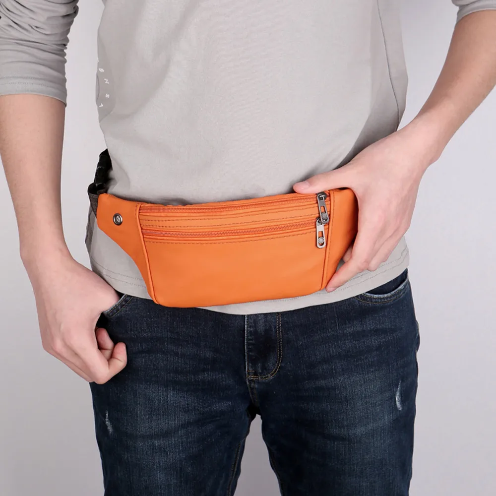 

Sleeper #501 2019 fashion Unisex Outdoor Sports Casual Zipper Unisex Waist Pack Bag for men simple solid small hot Free Shipping