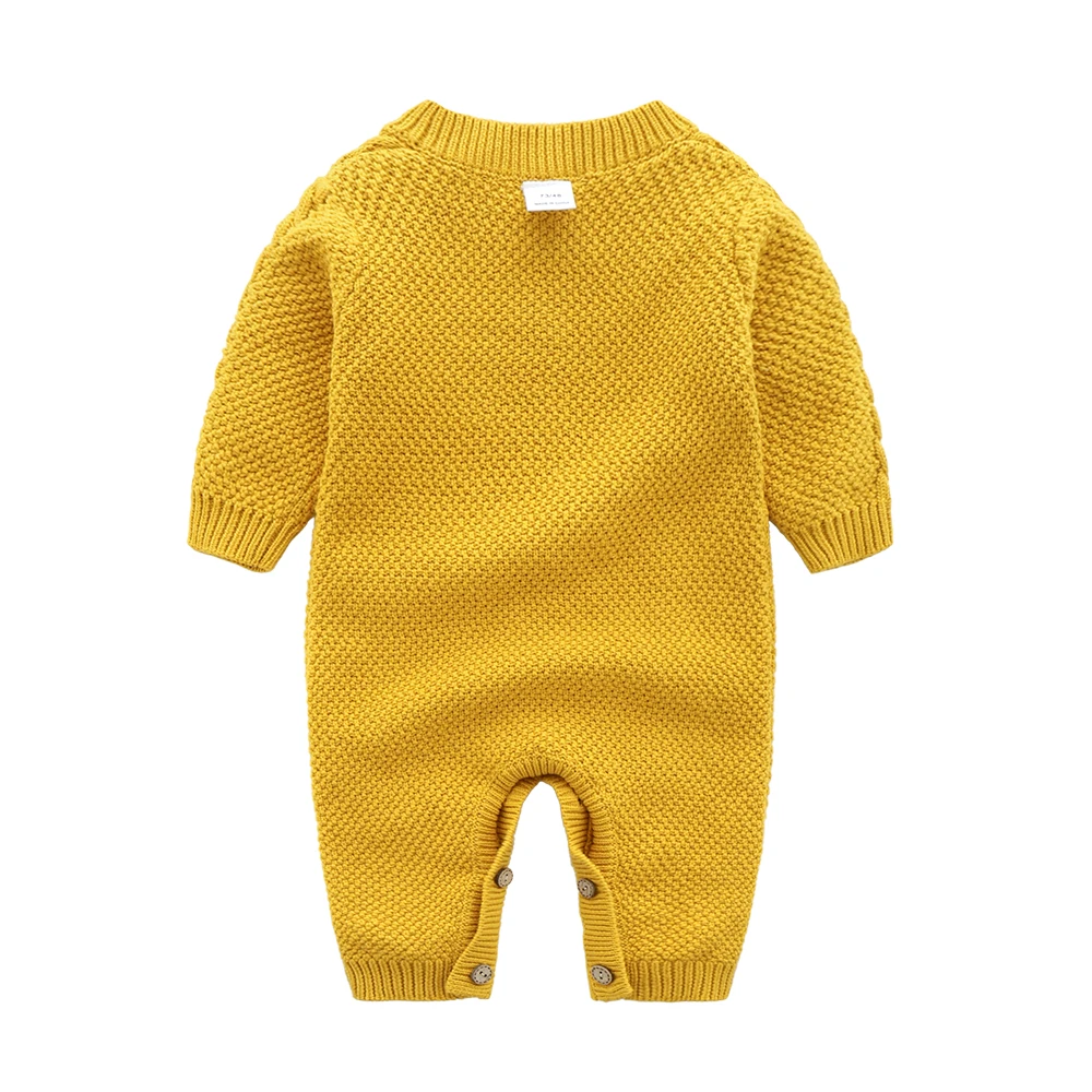 Зимние детские комбинезоны детская одежда комплект новорожденных свитера детский комбинезон из хлопка ползунки+ шляпа