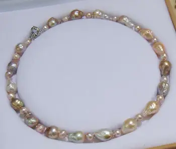 

Natural 10-14mm Baroque Lavender Pearl Necklace 18" 36"