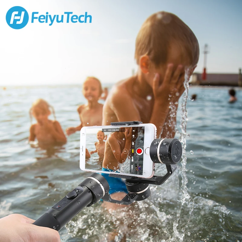 FeiyuTech Feiyu SPG Gimbal 3 оси брызг ручной карданный стабилизатор для iPhone X 8 7 6 Plus смартфон