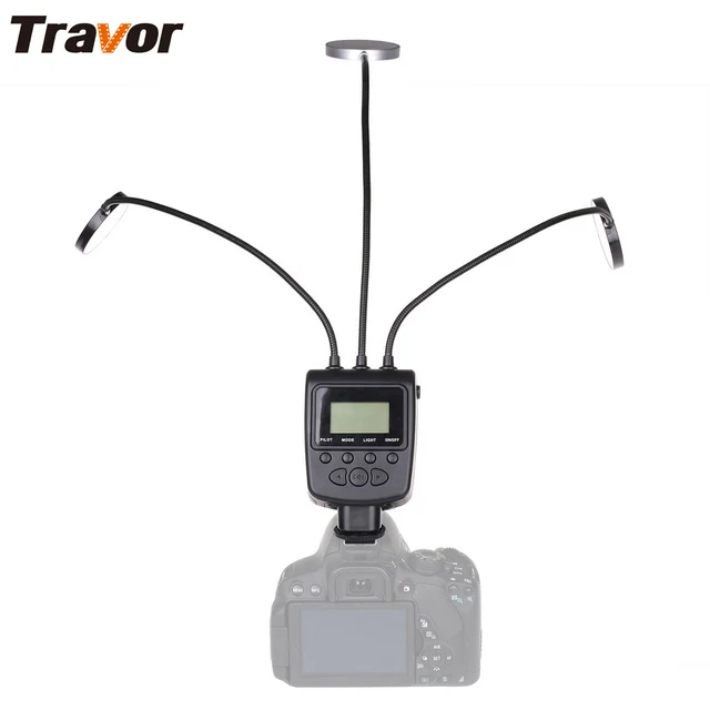 Travor Macro led ring light flash ronde licht ML 3DS verstelbare ... Travor Macro led ring light flash ronde licht ML 3DS verstelbare ...