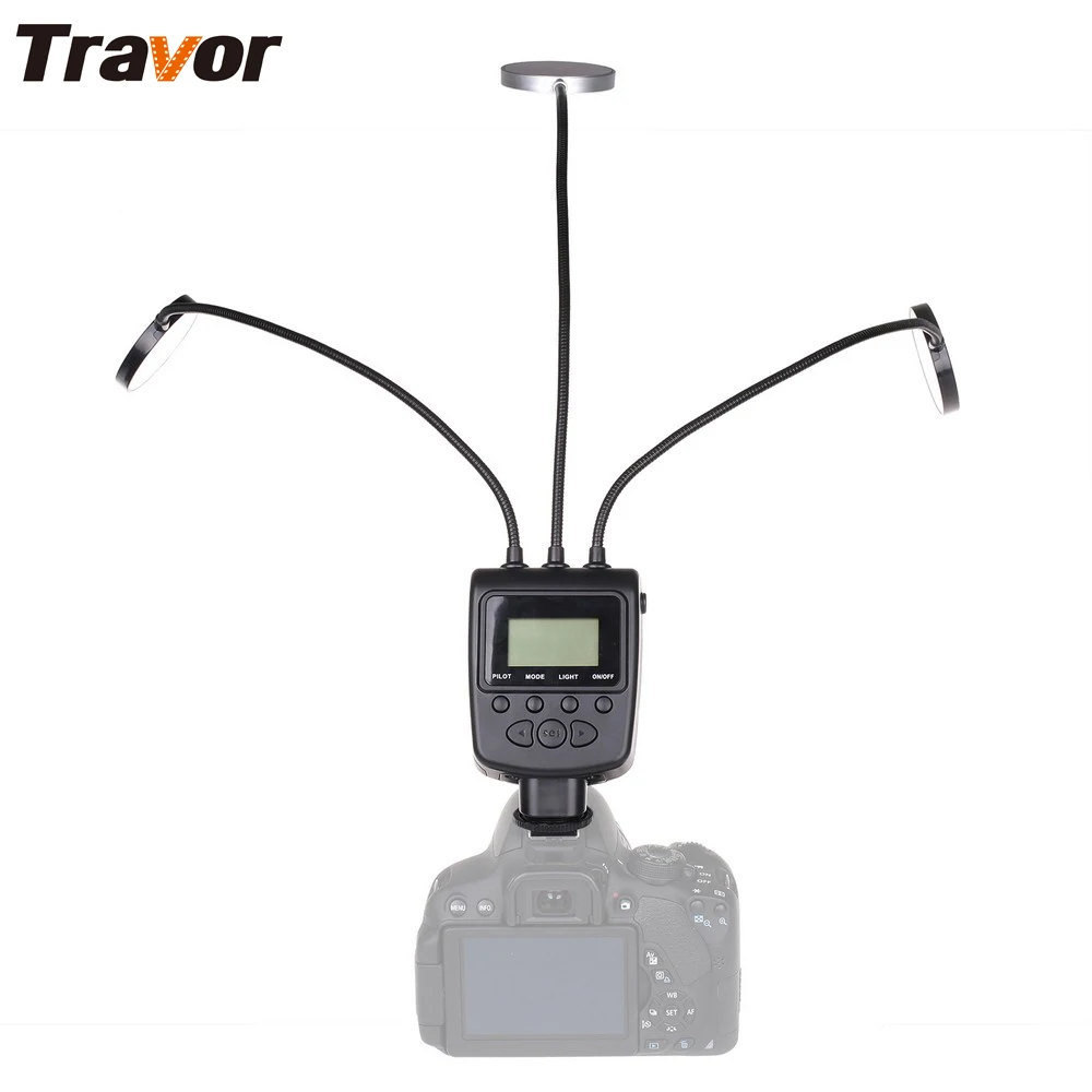 

Travor Macro led ring light flash round light ML-3DS adjustable angle lighting with RGB function for Macro Photography Lighting