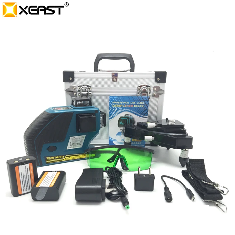 Профессиональный XEAST XE-90G 12 линий самонивелирующийся 360 горизонтальный и
