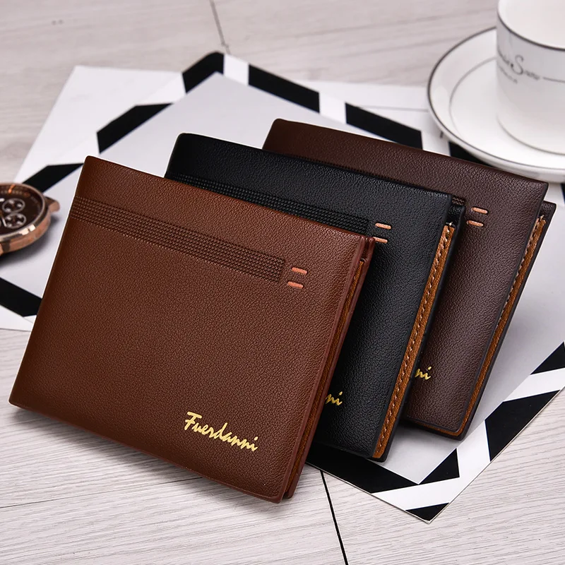 Hot Sale Fashion Men Wallets Casual Short Style 3 Colors Credit Card Holder Purse Multi-functional youth Free Shipping 045