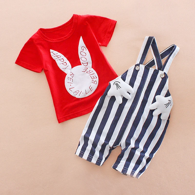 Summer Children Clothing Sets For 1 4Y Baby Boys Girls Clothes Short