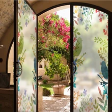 Анти-УФ наклейки на окна стекло наклейки солнцезащитный крем матовая стеклянная пленка раздвижная дверь балкон полупрозрачный непрозрачный ванная комната-36