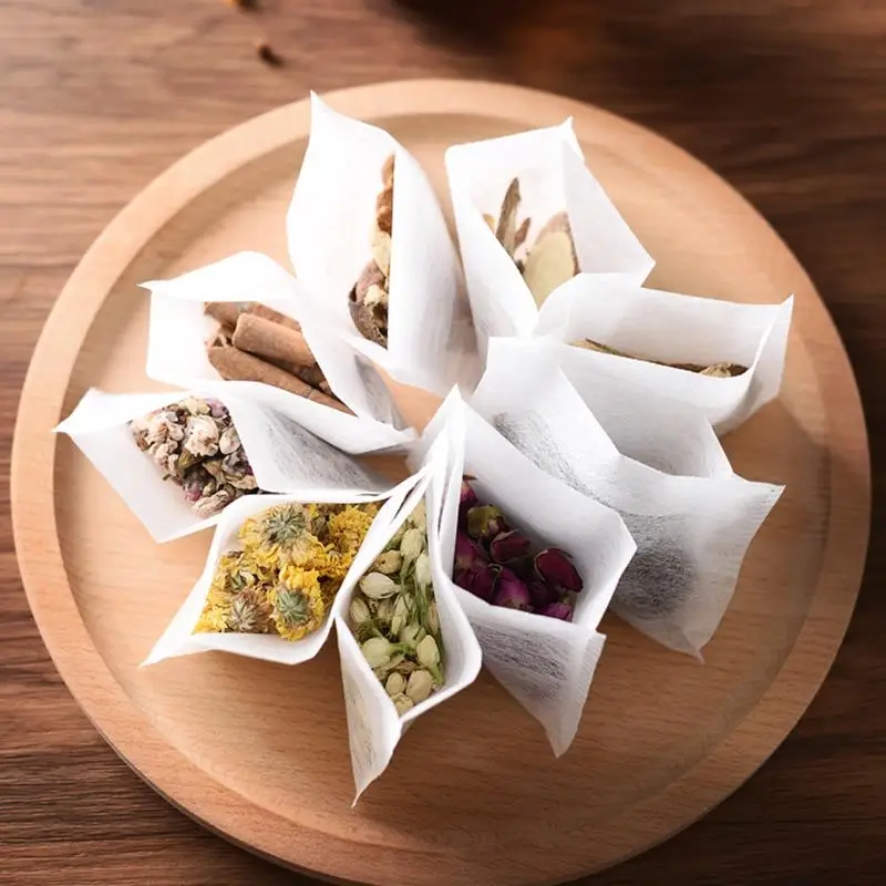 

INMYLIFE 50Pcs/Lot Non-woven Fabrics Teabags Empty Scented Tea Bags With String Heal Seal Filter Paper Tea Infusers