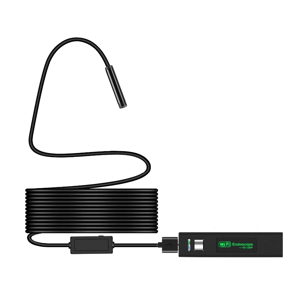 Эндоскоп HD 1200 P Регулируемый 8 светодиодный Wifi эндоскоп камера 0 мм с жестким