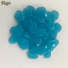 100 шт Искусственный светящийся камешек Садоводство Аквариум Ландшафтный булыжник рыбные танки красочный декоративный камень садовое украшение